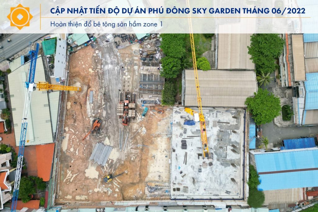 Dự án Phú Đông Sky Garden: Dần hoàn thiện hạng mục quan trọng của phần ngầm