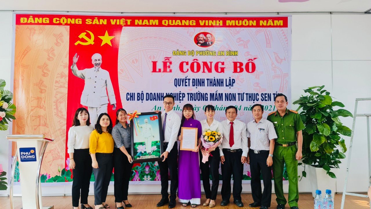 CÔNG BỐ THÀNH LẬP CHI BỘ DOANH NGHIỆP TẠI TRƯỜNG MẦM NON PHÚ ĐÔNG LOTUS