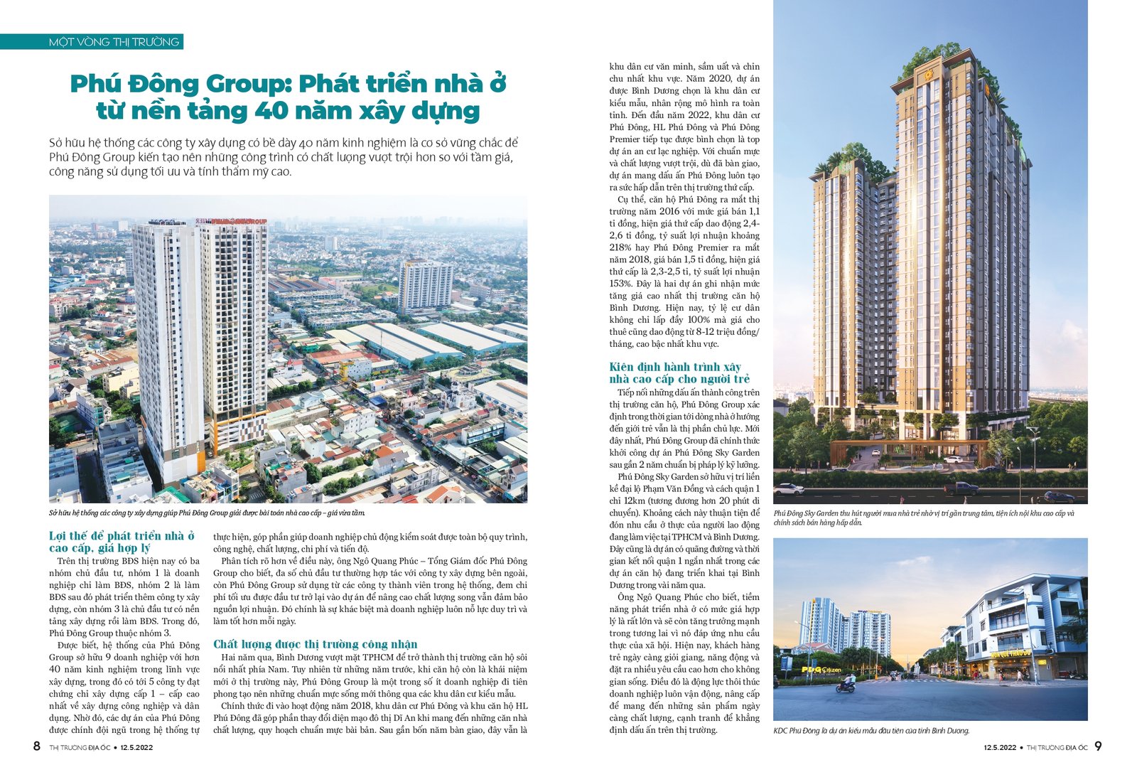 PHÚ ĐÔNG GROUP: PHÁT TRIỂN NHÀ Ở TỪ NỀN TẢNG 40 NĂM XÂY DỰNG