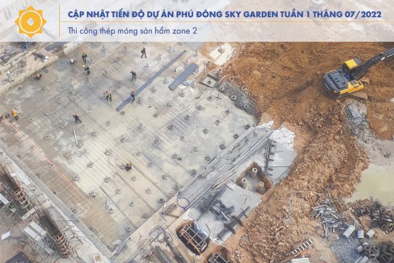 Tiến độ dự án Phú Đông Sky Garden 7/2022