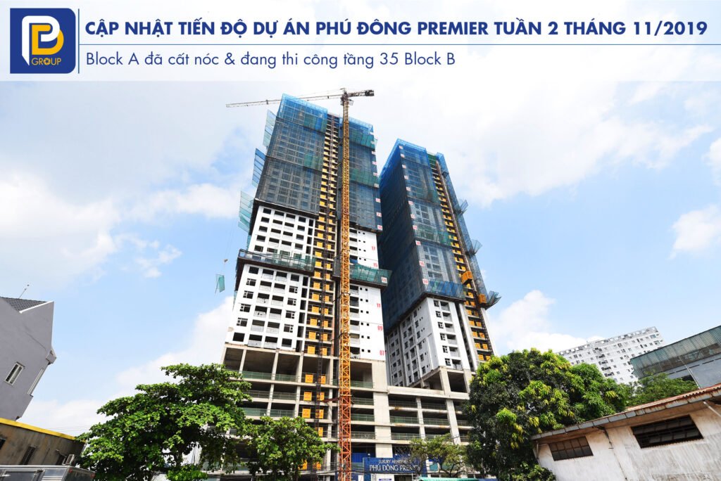 Tiến độ dự án Phú Đông Premier tháng 11/2019