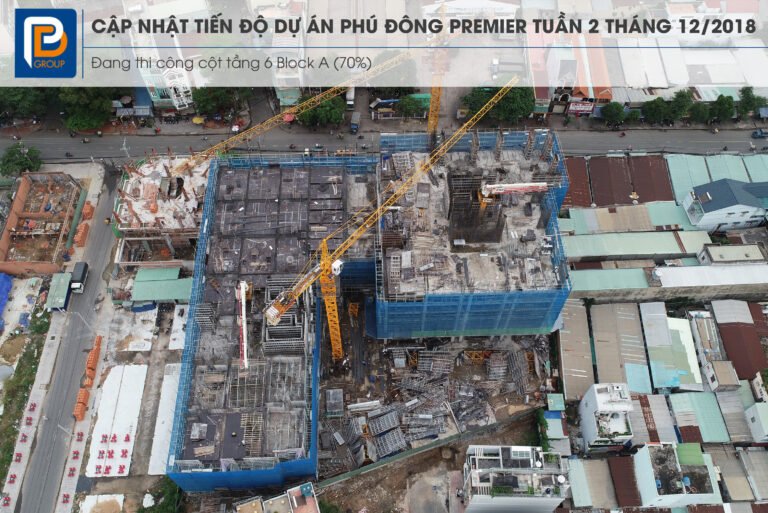 Tiến độ dự án Phú Đông Premier Tuần 02/12/2018