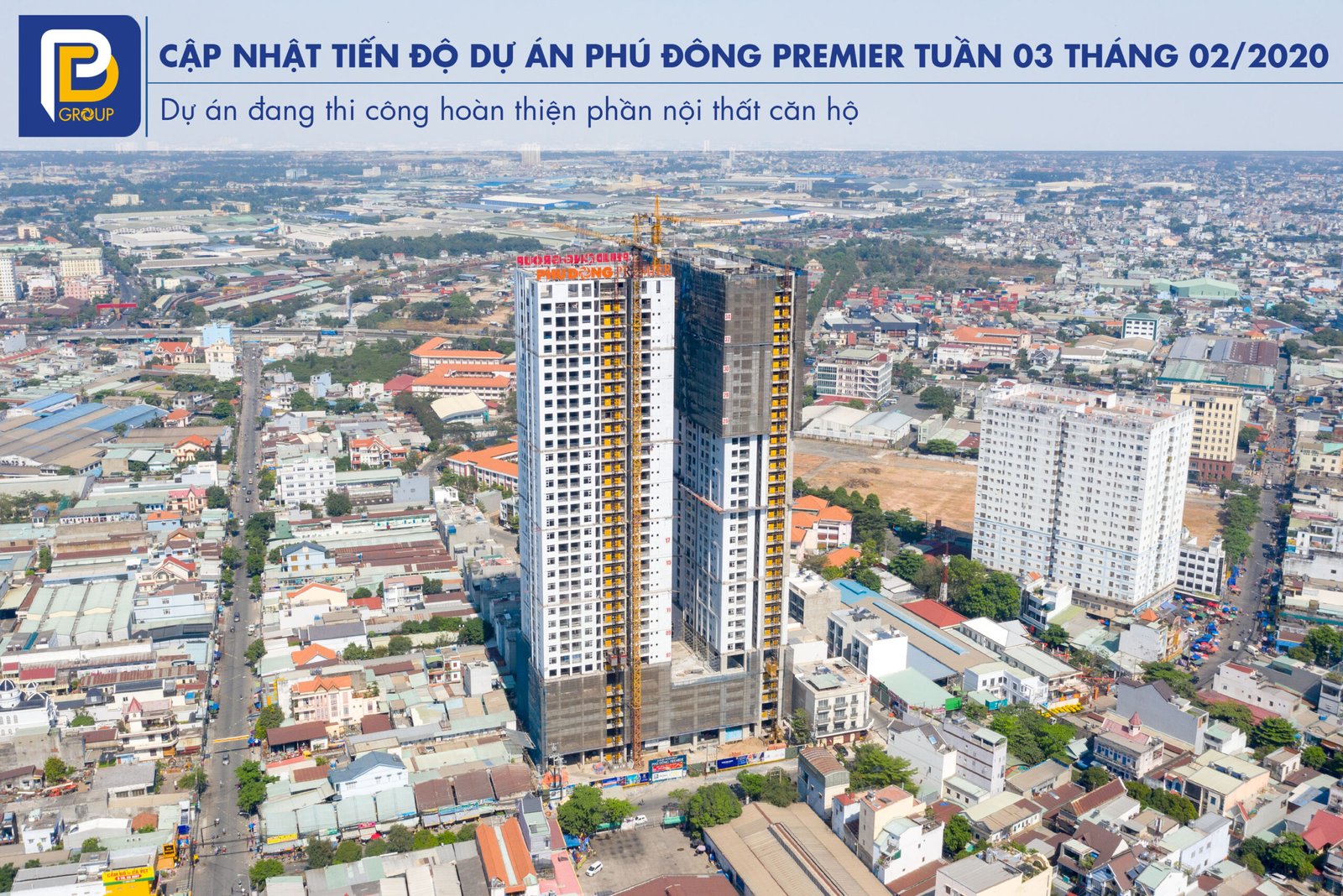 Tiến độ dự án Phú Đông Premier Tuần 03 tháng 02/2020