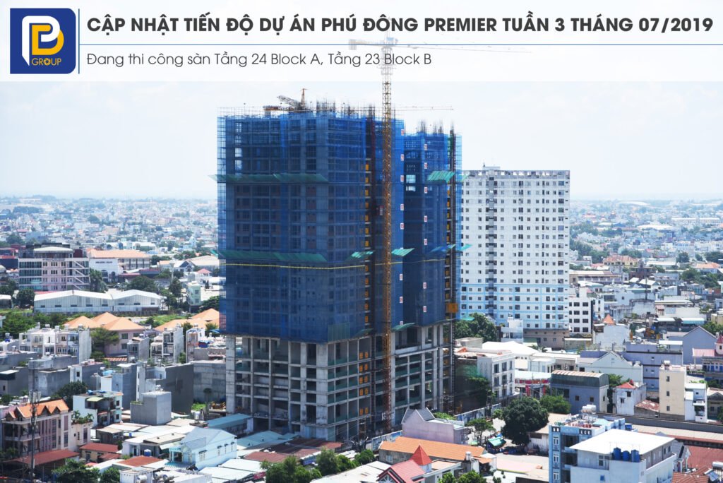 Tiến độ dự án Phú Đông Premier Tuần 03 tháng 07/2019