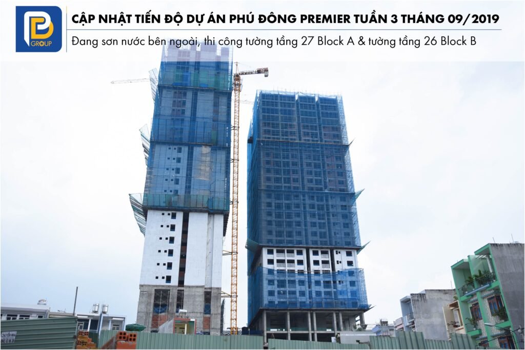 Tiến độ dự án Phú Đông Premier Tuần 03 tháng 09/2019