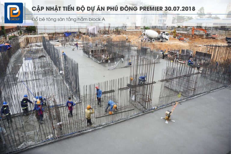 Tiến độ dự án Phú Đông Premier Tuần 04 tháng 07/2018