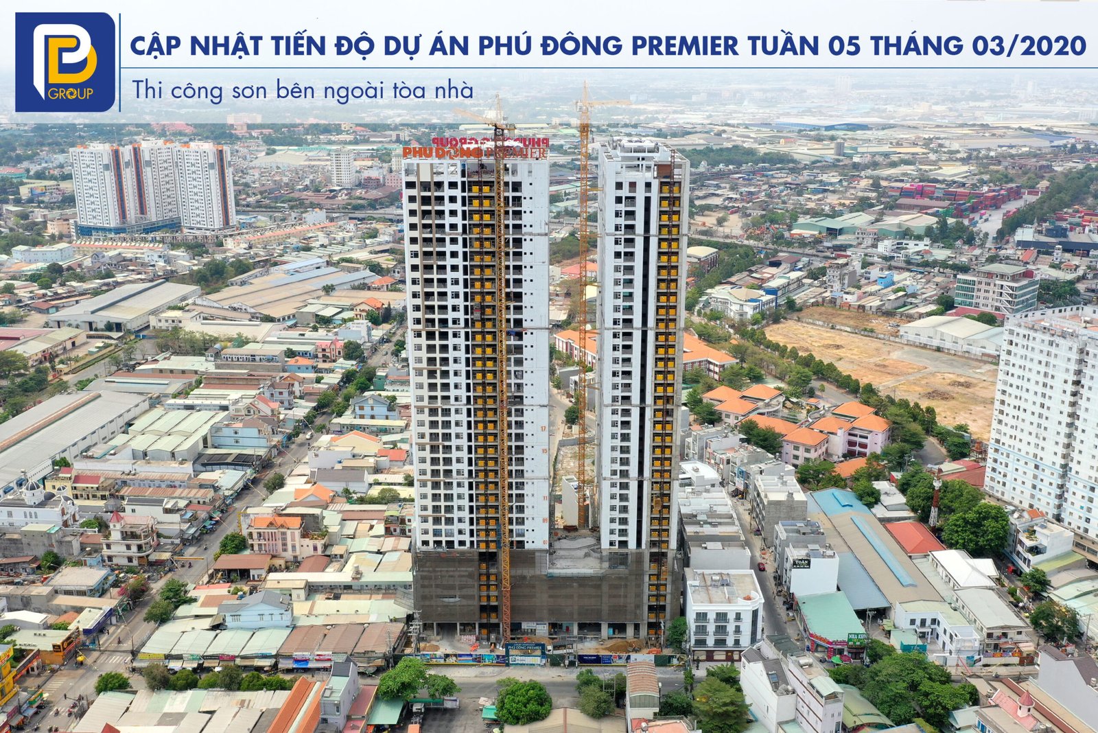 Tiến độ dự án Phú Đông Premier Tuần 05 tháng 03/2020