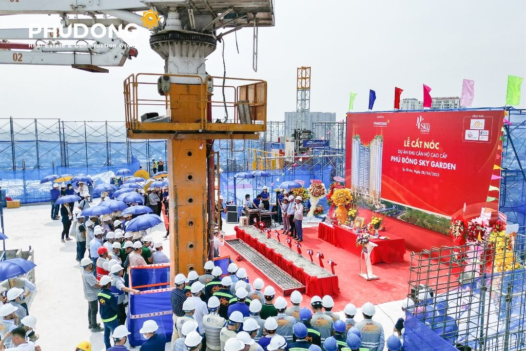 Phú Đông Group chuẩn bị ra mắt các căn hộ thật tại công trình Phú Đông Sky Garden