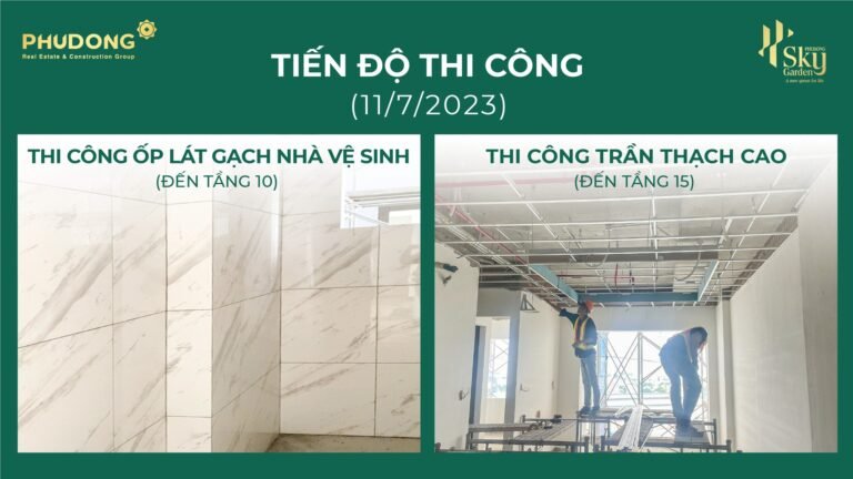 Tiến độ dự án Phú Đông Sky Garden Tuần 2 Tháng 7 2023