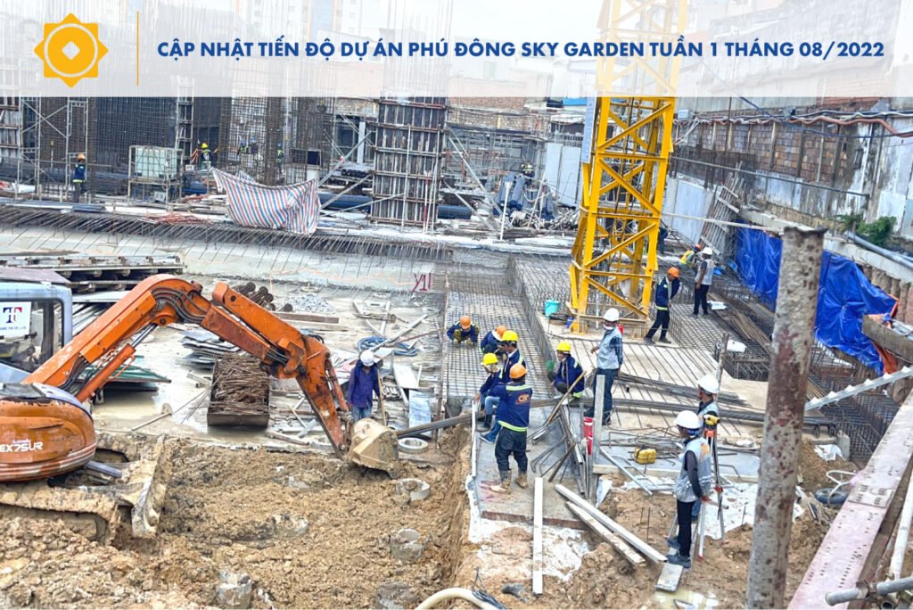 Tiến độ dự án Phú Đông Sky Garden Tuần 1 tháng 8 2022