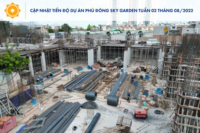 Tiến độ dự án Phú Đông Sky Garden Tuần 2 tháng 8 2022