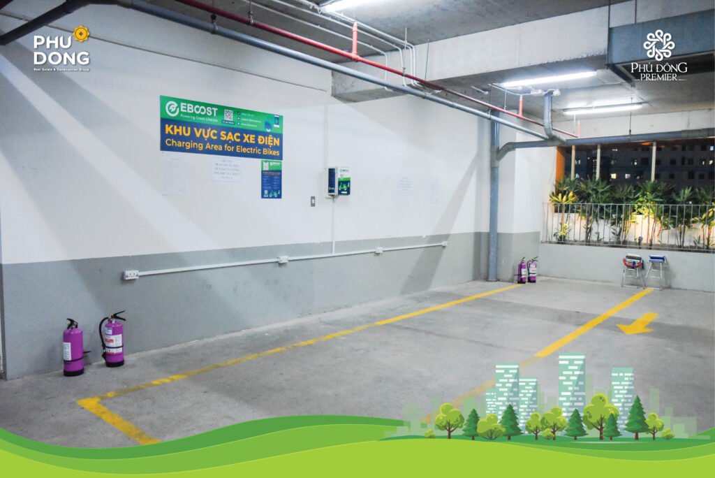 TRẠM SẠC DÀNH CHO XE ĐIỆN ĐÃ CÓ MẶT TẠI KCH PHÚ ĐÔNG PREMIER
